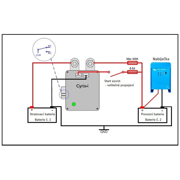 Propojovač batérií Cyrix-i 12-24V 400A