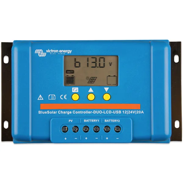 PWM solárny regulátor Victron Energy BlueSolar-LCD&USB 20A DUO