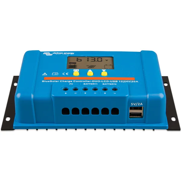 PWM solárny regulátor Victron Energy BlueSolar-LCD&USB 20A DUO