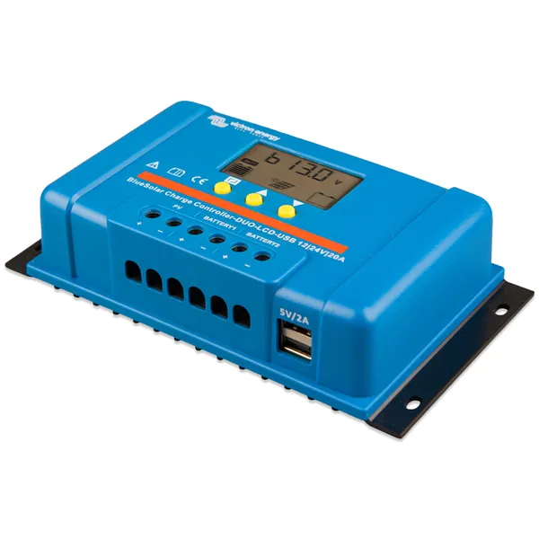 PWM solárny regulátor Victron Energy BlueSolar-LCD&USB 20A DUO