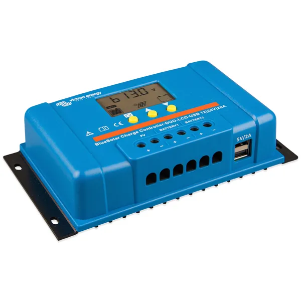 PWM solárny regulátor Victron Energy BlueSolar-LCD&USB 20A DUO
