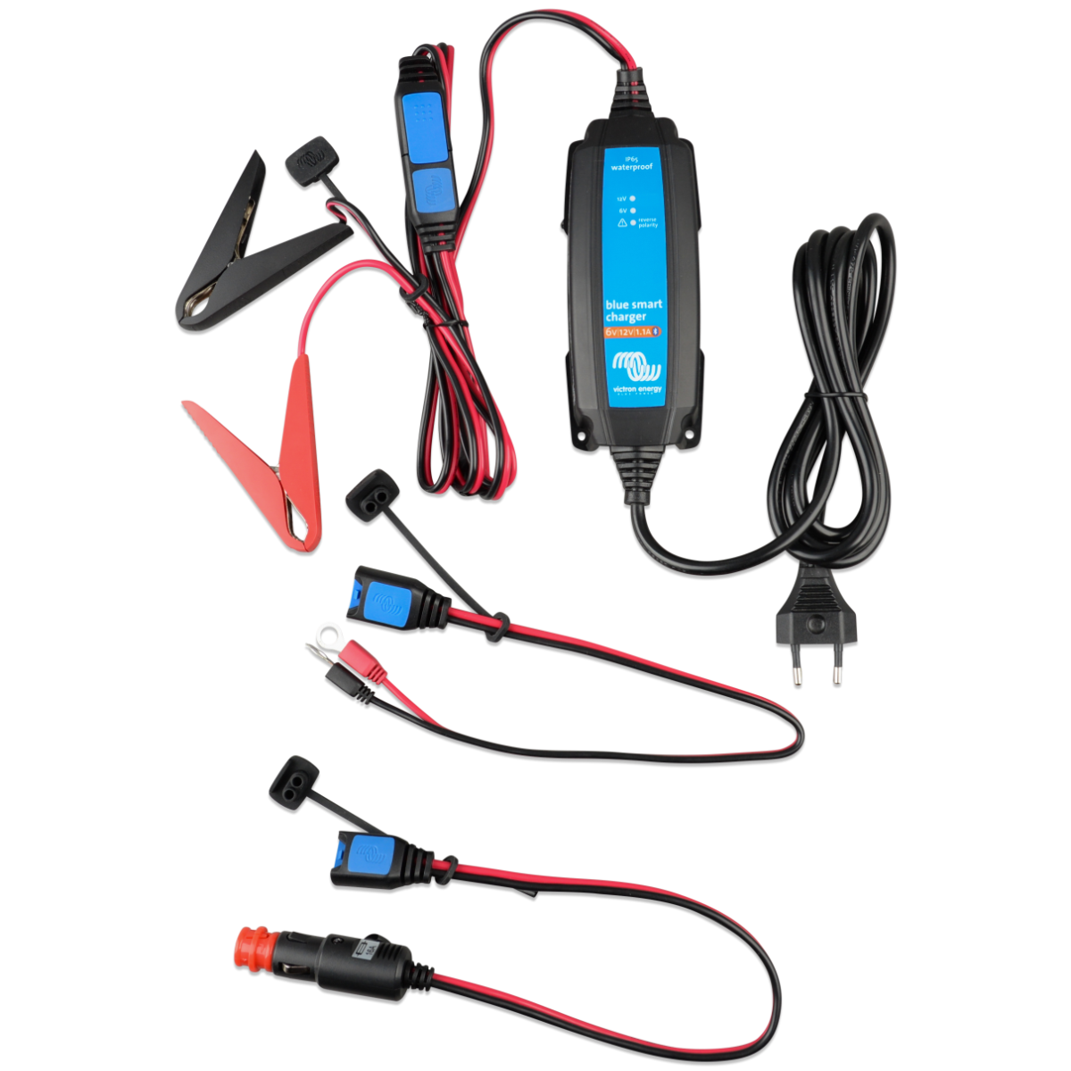 Chytrá nabíjačka batérií BlueSmart 6V/12V - 1,1A IP65+DC konektor