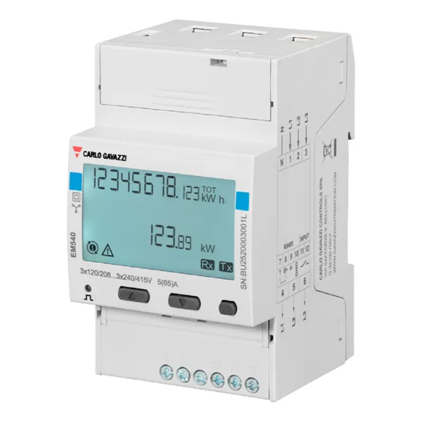 Energy Meter EM540 - 3 fázový - max 65A/fázu