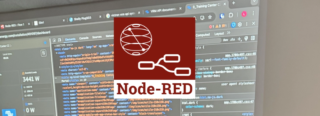 Fotografie ze školení Node-RED